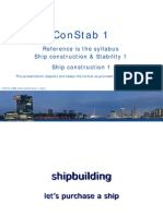 Constab 1: Reference Is The Syllabus Ship Construction & Stability 1 Ship Construction 1