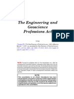 The Engineering and Geoscience Professions Act