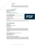 Advanced Wi-Fi® Settings Wi-Fi® Network Status