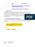 Lectura 01 - La Distribución Normal General. La Distribución (I Unidad) (11 H)