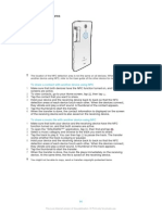 NFC Detection Area: To Share A Contact With Another Device Using NFC