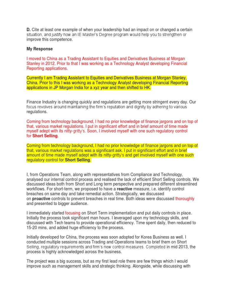 Master of finance application essay picture