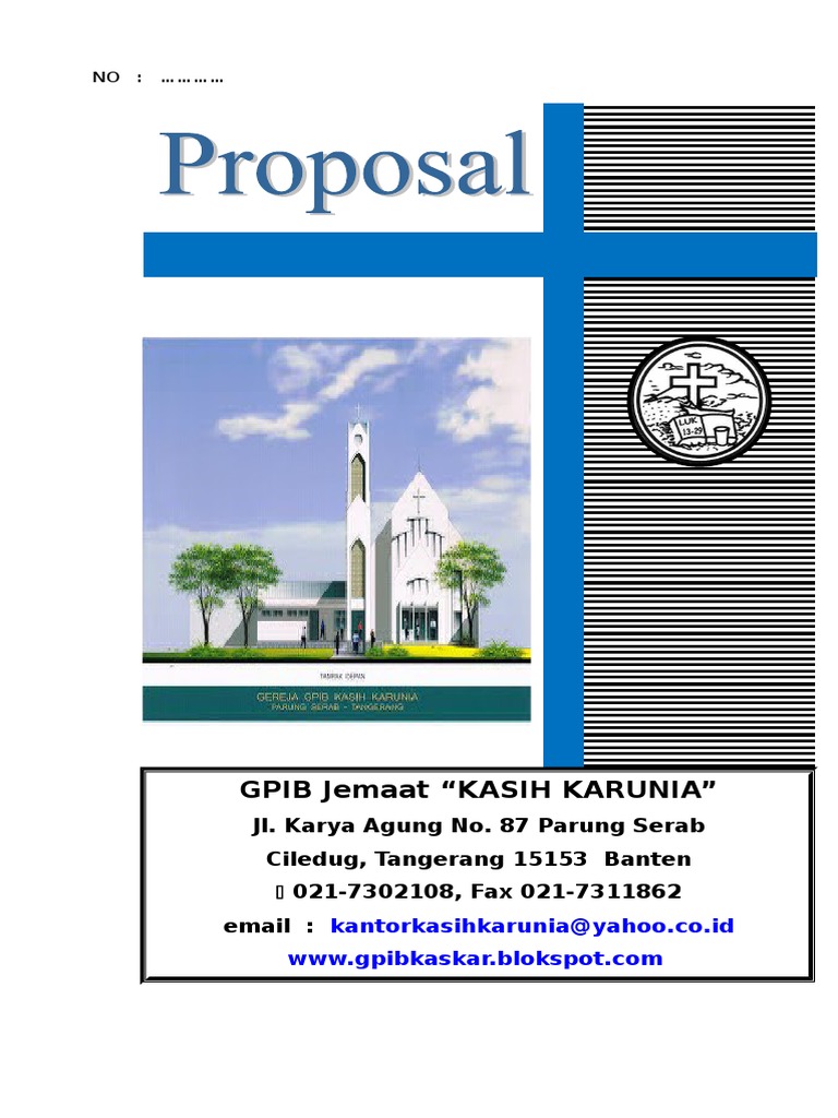 Proposal Panitia Pembangunan Gedung Gereja Gpib Kasih Karunia
