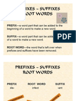 V Prefixes Suffixes Root Words