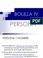 Bolilla IV - Persona