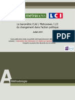 OpinionWay - Le Barometre CLAI Metro LCI Du Changement Dans Laction Politique_Juil2014 Vf