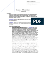 Measures of Association Types and Definitions