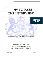 Oral Exam Hints - UK Cabinet Office