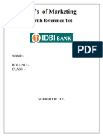 123804816 7 Ps of Marketing of IDBI