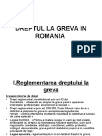 Dreptul La Greva in Romania