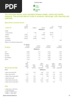 Liquid Fuel Measurement Conversions Guide | PDF | Barrel (Unit) | Gasoline