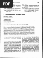 A Global Measure of Perceived Stress