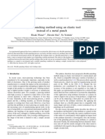 Flexible Punching Method Using An Elastic Tool Instead of Metal Punch