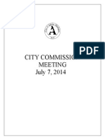 Adrian City Commission Agenda For July 7, 2014