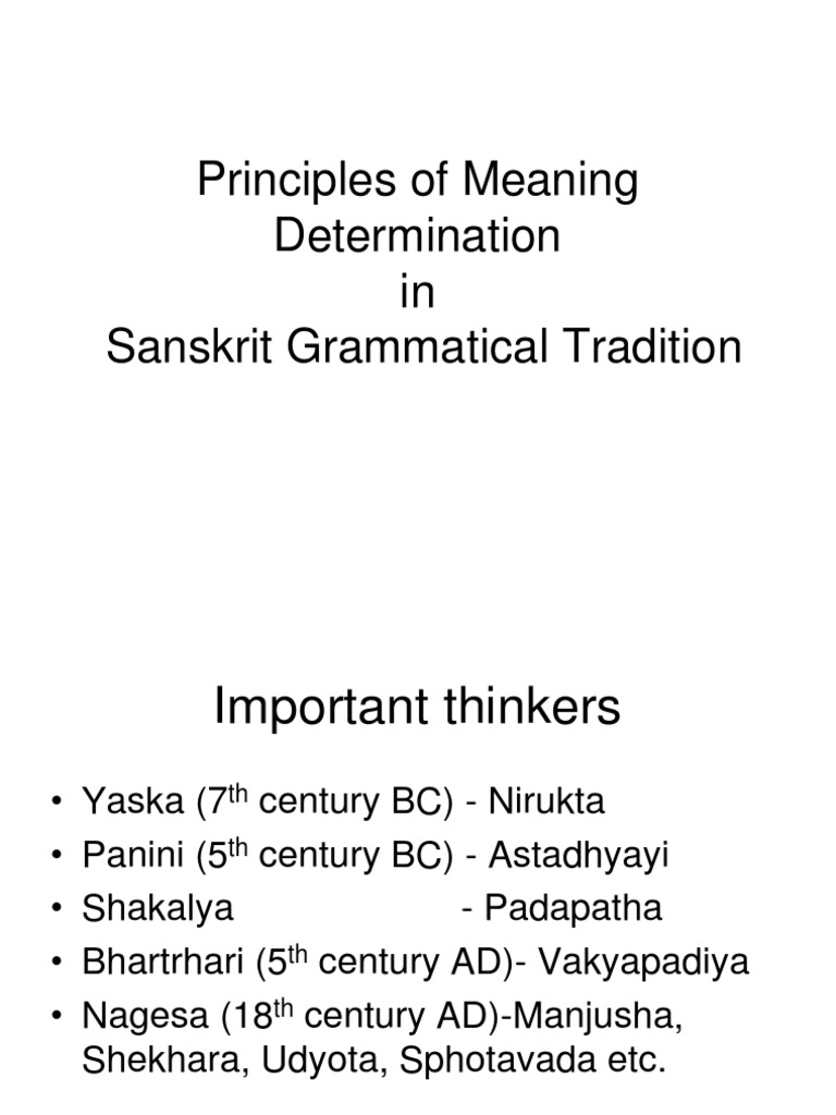 Determining Meaning Through Context The Extensive Principles of Word