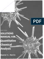 Solutions Manual for Quantitative Chemical Analysis 1