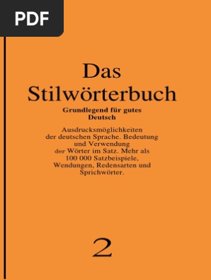 Duden Das Stilwoerterbuch