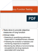 RFT (Respiratory Function Testing)