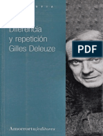 Gilles Deleuze. Diferencia y Repetición.