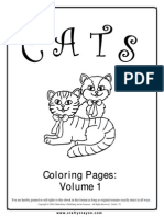 Free Cats Coloring Pages Vol 1