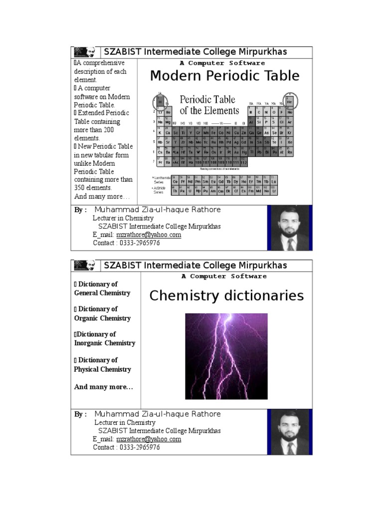 Comprehensive Chemistry Software Suite | PDF