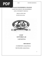 Cs2307 Networks Lab Manual