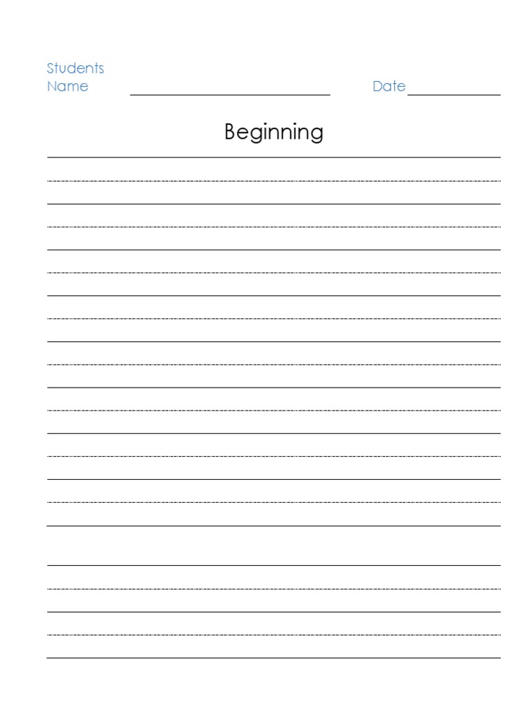 Beginning Story Page | PDF
