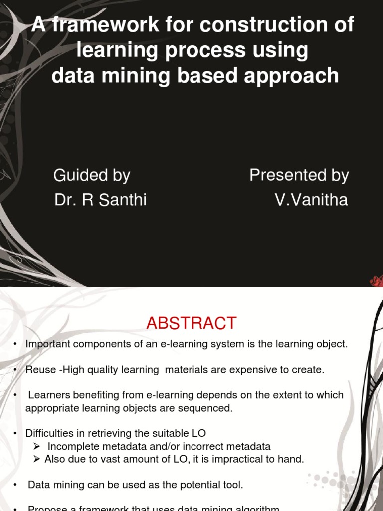 Data Mining Framework for E-Learning | PDF | Metadata | Educational ...