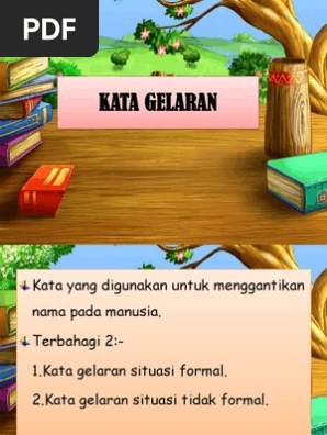 Contoh Kata Gelaran