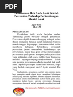 Perlindungan Hukum terhadap Anak Korban Perceraian