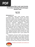 Perlindungan Hukum terhadap Anak Korban Perceraian