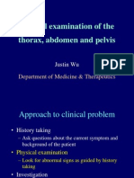 Clinical Examination of The Thorax, Abdomen and Pelvis