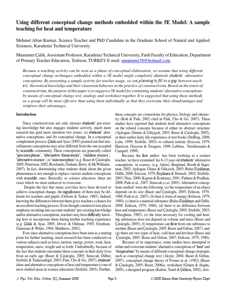 (Ita) Using Different Conceptual Change | PDF | Constructivism ...