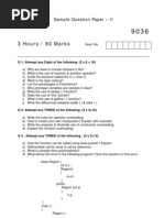 OOP Sample Question Paper - 2