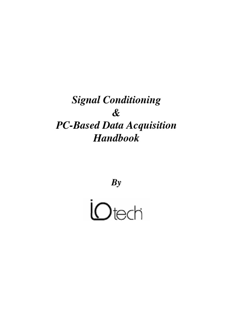 Signal Conditioning & PCBased Data Acquisition Handbook PDF Analog