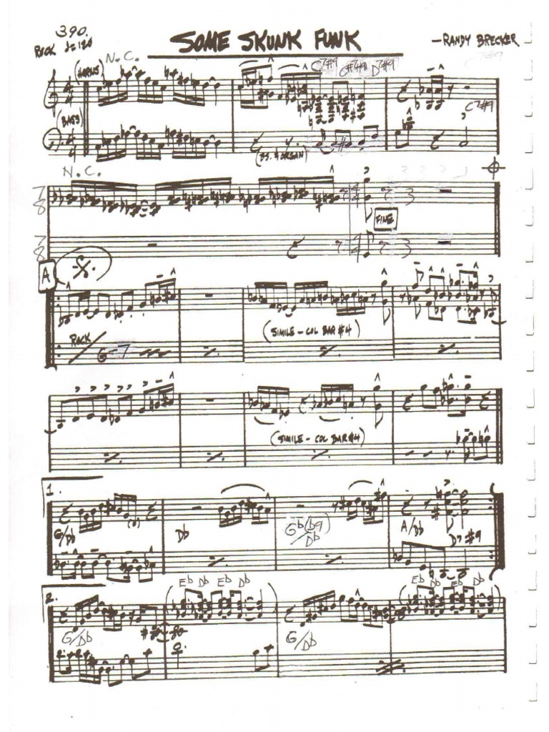 Brecker Randy-Some Skunk Funk | PDF | Entertainment (General)