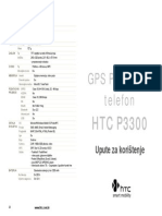 HTC P3300 User Manual Hrvatska