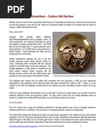 Download Unearthed Omega Calibre 560 Rarities by Camille Junio SN232858332 doc pdf