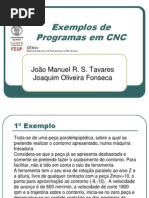 Exemplos de Programas Em CNC