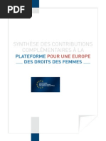 Plateforme Pour Europe Droits Des Femmes Synthese M3