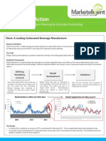 Analytics in Action - How Marketelligent Helped A Beverage Manufacturer Better Its Production Planning