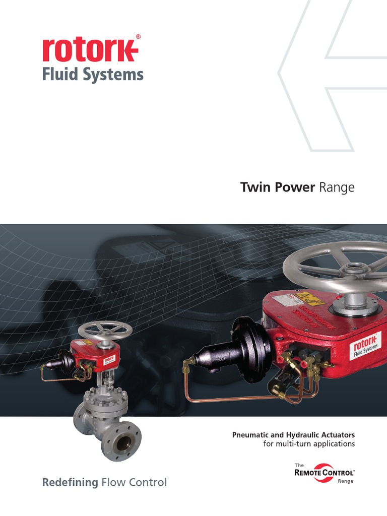 Rotork Manual Electric Motor Actuator