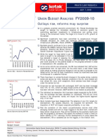 Budget Analysis - July 2009