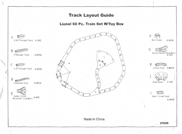 Wooden Train Track Layout Guide | PDF