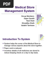 Medical Store Management System