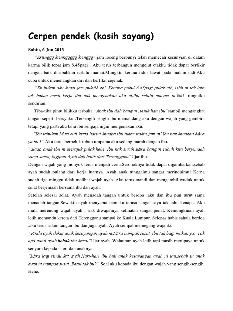 Cerpen Pendek Pdf