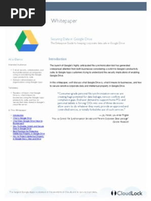Securing Data in Google Drive Final