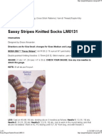Sassy Stripes Knitted Socks, LM0131