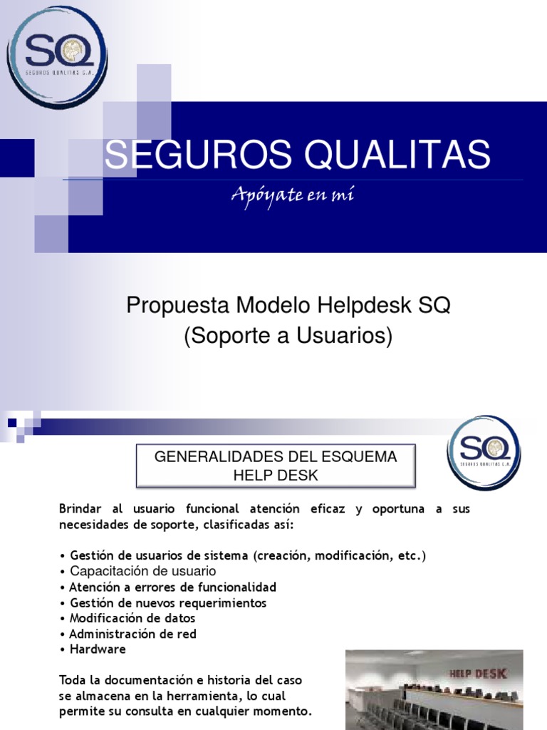 Modelo HelpDesk UP 001 | PDF