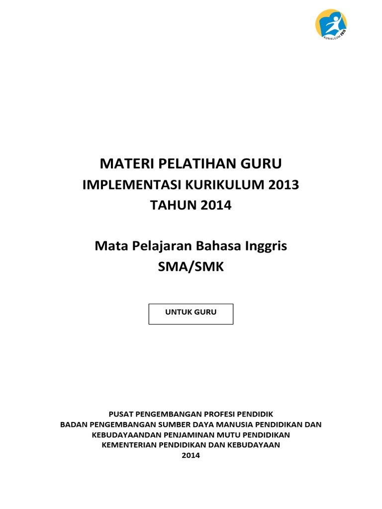 Modul Pelatihan Bahasa Inggris SMA Final